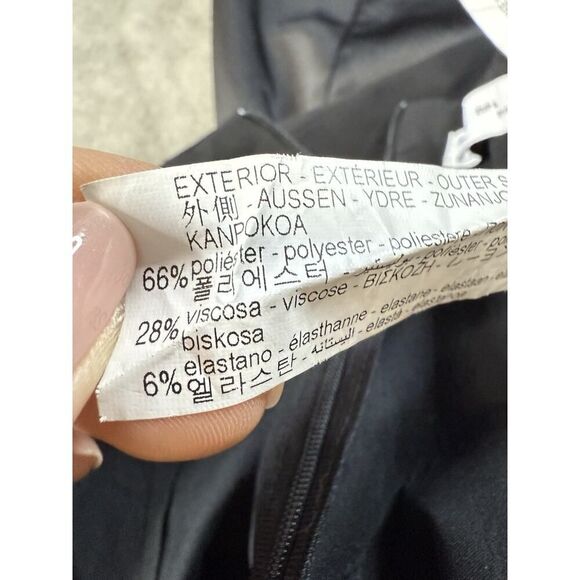 Zara Black Mini Skirt with Rhinestone Buckle & Satin Bow Detail Size L - Picture 13 of 14